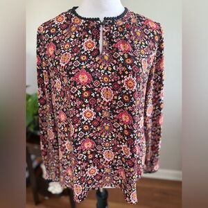 LOFT Floral Blouse, Small Petite